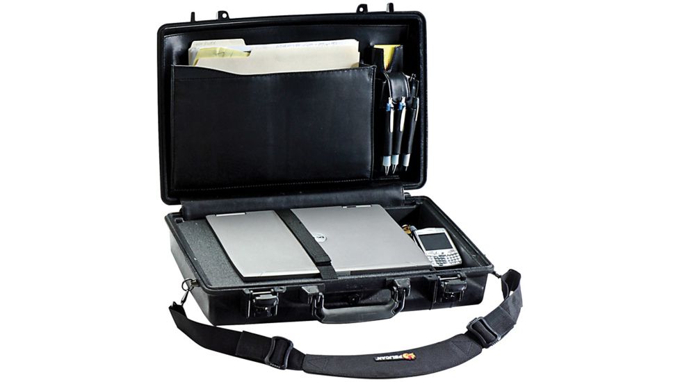 Pelican Protector Laptop Case, 17.8 x 11.4 x 4.1, Black, 1490BLACK