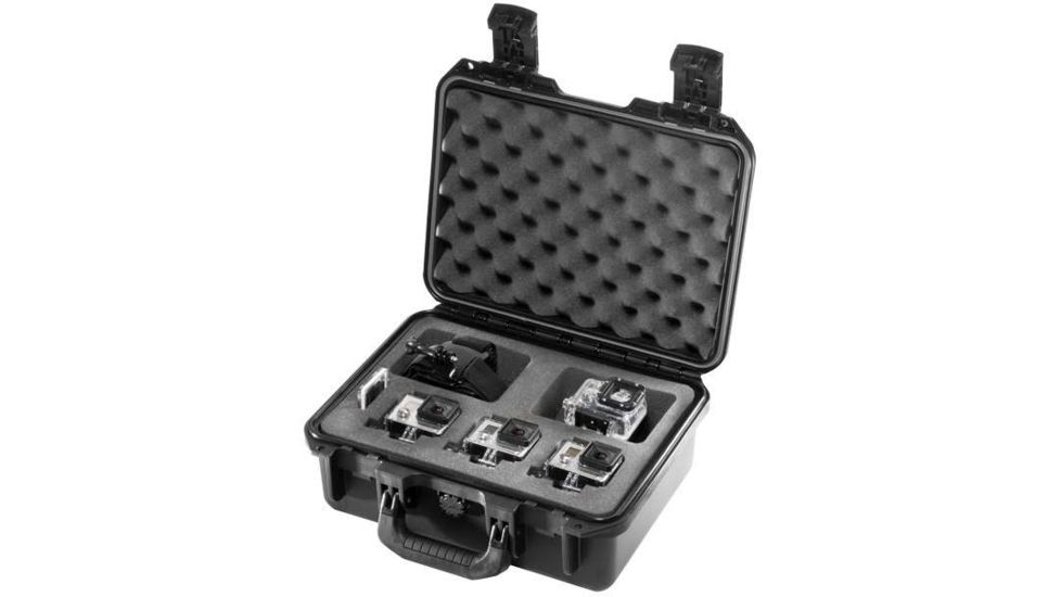 Pelican Storm Cases - iM2100 - with Triple GoPro 3, Black, SACC-3-IM2100-BLK