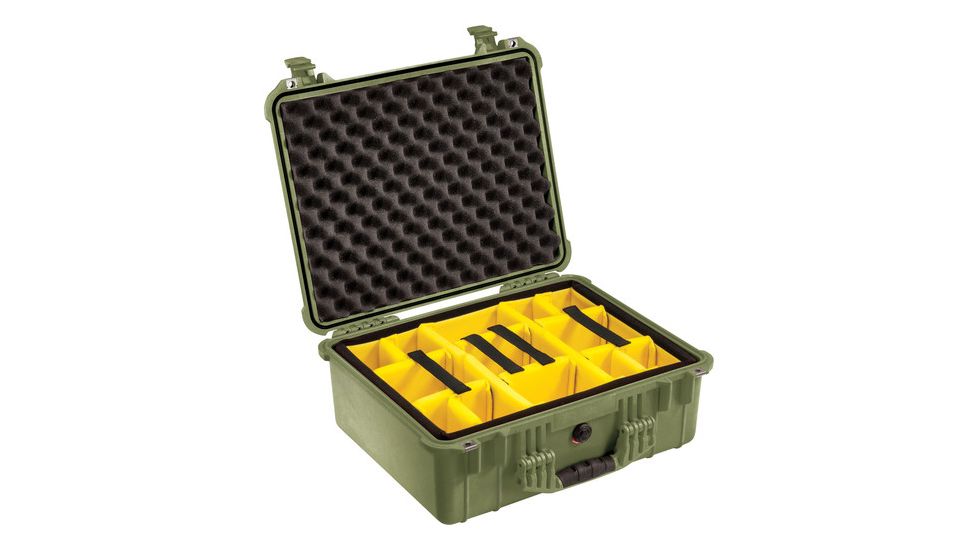 Pelican Storm Cases iM2200 Case - With padded dividers 15X10.5X6.0in, OD Green, IM220030002