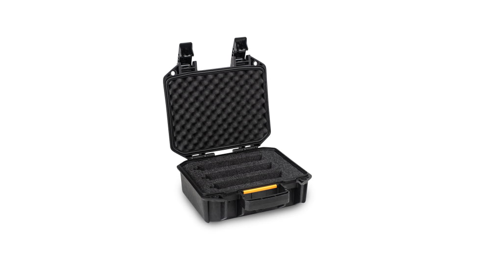 Pelican V100 Vault Suppressor Case, 3 Suppressor, Black, VCV100-0360-BLK-01