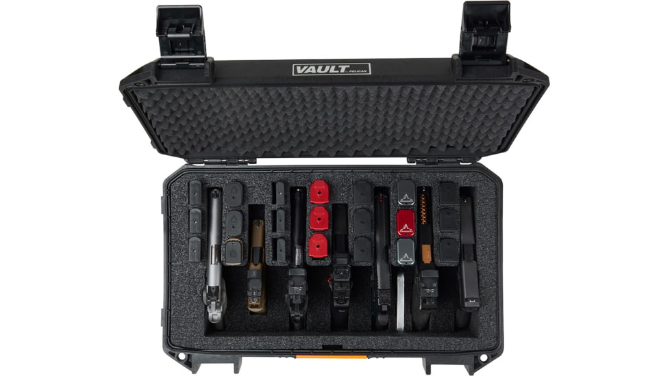 Pelican V525PF7 Vault 7-Pistol Case, Black, V525, VCV525-0061-BLK