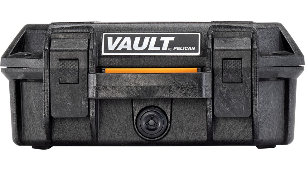 Pelican VAULT V100 Case, Small Pistol, 11x8x4.5 inch Internal Dimension, 12.28x12.03x5.16 inch External Dimension, Black, VCV100-0000-BLK