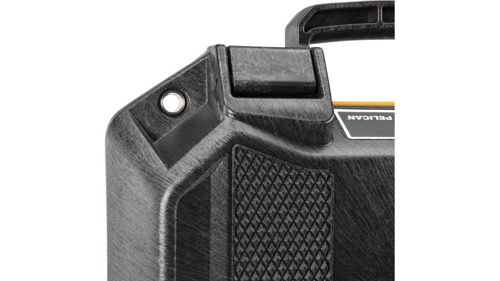 Pelican VAULT V100 Case, Small Pistol, 11x8x4.5 inch Internal Dimension, 12.28x12.03x5.16 inch External Dimension, Black, VCV100-0000-BLK