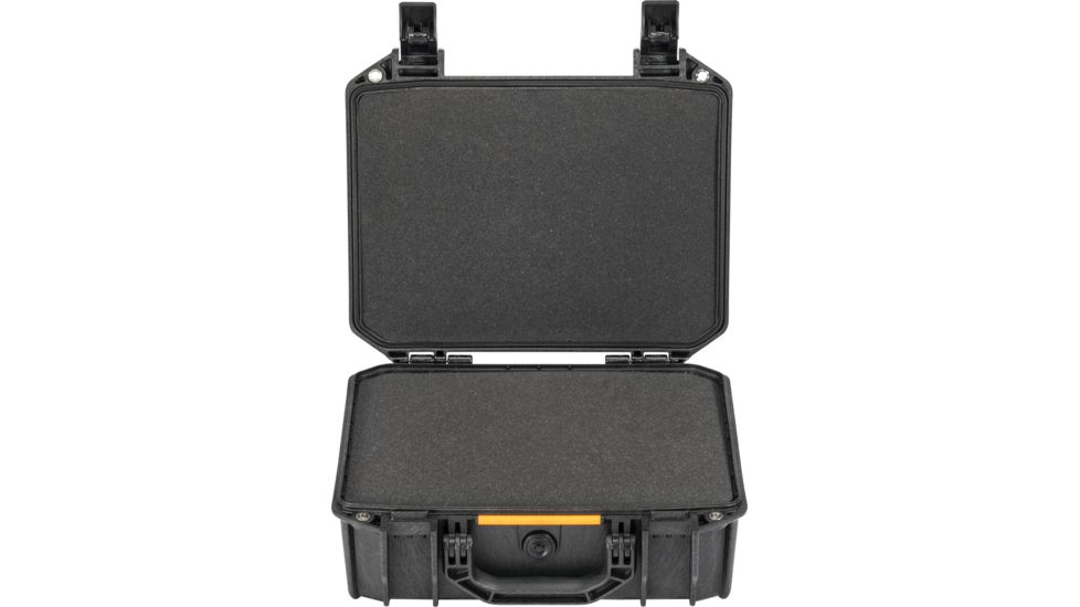 Pelican VAULT V200 Case, Medium Pistol, 14x10x5.5 inch Internal, 15.41x13.08x6.16 inch External Dimension, Black, VCV200-0000-BLK