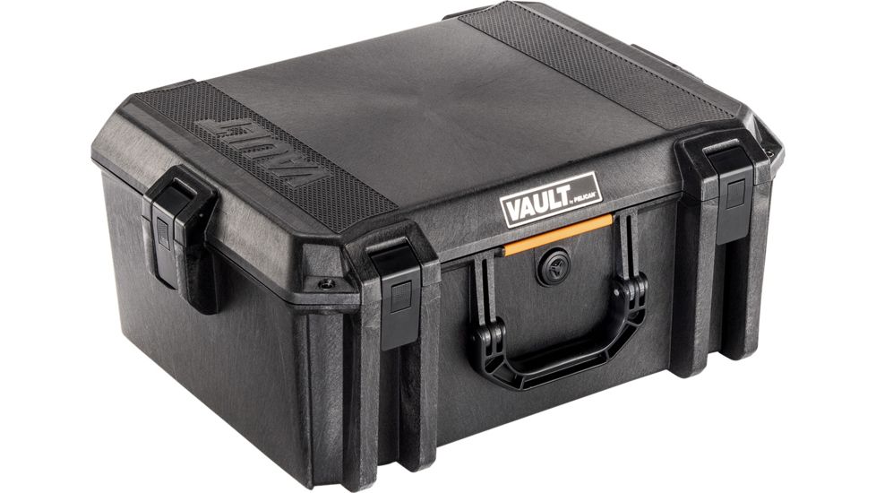 Pelican VAULT V550 Case, Equipment, 19x14x8.5 inch Internal, 22.42x17.46x9.16 inch External Dimension, Black, VCV550-0000-BLK