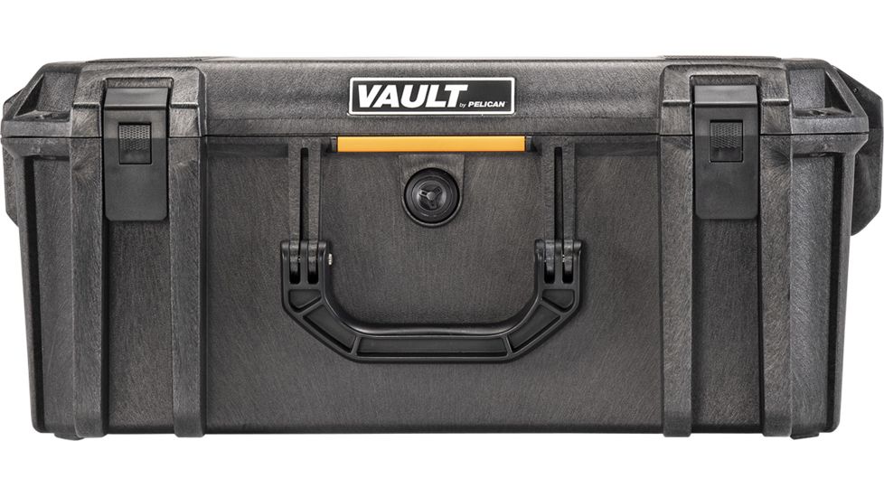 Pelican VAULT V550 Case, Equipment, 19x14x8.5 inch Internal, 22.42x17.46x9.16 inch External Dimension, Black, VCV550-0000-BLK