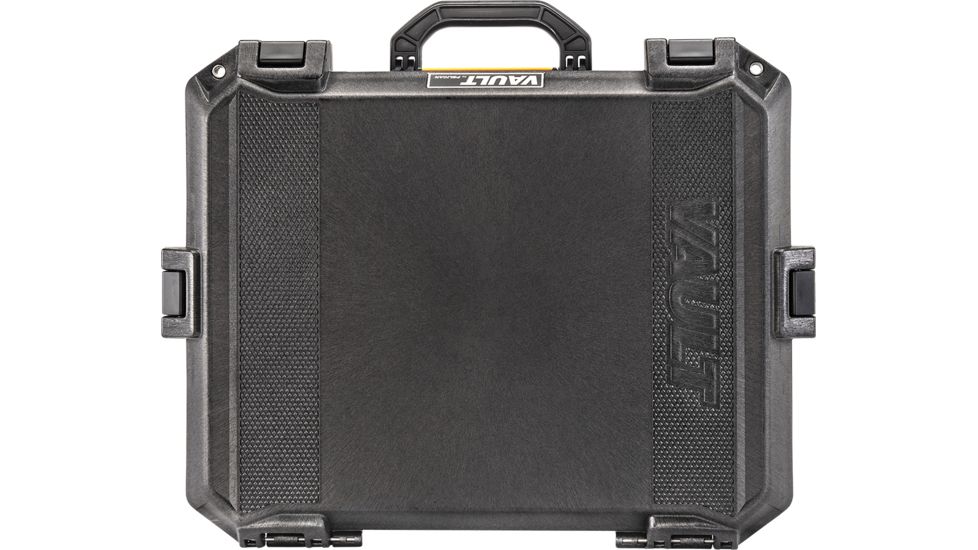 Pelican VAULT V550 Case, Equipment, 19x14x8.5 inch Internal, 22.42x17.46x9.16 inch External Dimension, Black, VCV550-0000-BLK
