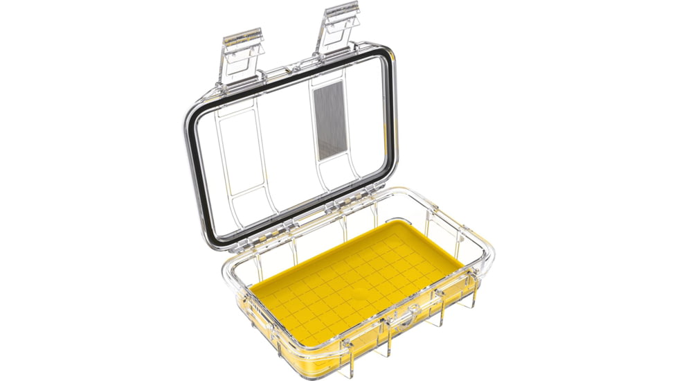 Pelican Waterproof M40 Micro Case, Yellow/Clear, 1410361