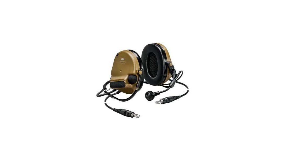 PELTOR 3M, ComTac, VI NIB Headset, Dual DL, Backband, 915 Mhz, Green, MT20H682BB-19N GNS
