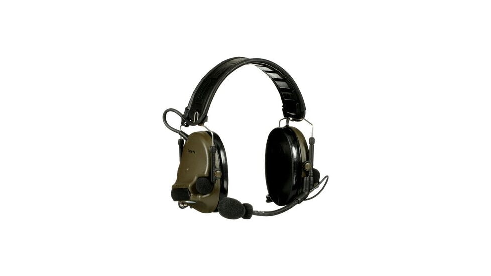 PELTOR 3M PELTOR ComTac V Headset, Foldable, Dual Lead, Standard Dynamic Mic, NATO Wiring, O.D. Green, MT20H682FB-19 GN