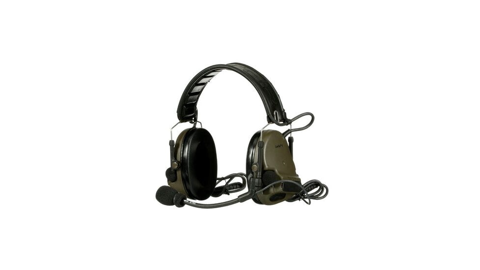 PELTOR 3M PELTOR ComTac V Headset, Foldable, Dual Lead, Standard Dynamic Mic, NATO Wiring, O.D. Green, MT20H682FB-19 GN