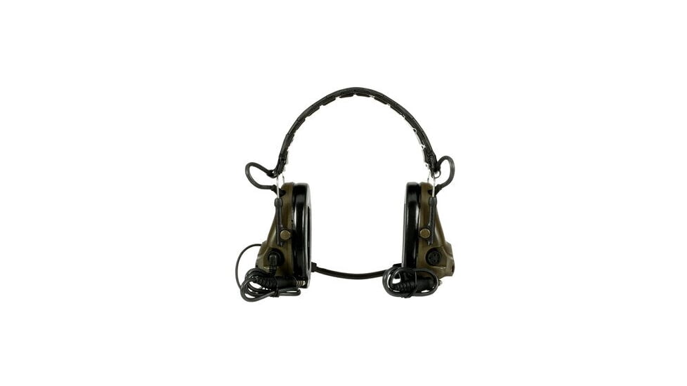 PELTOR 3M PELTOR ComTac V Headset, Foldable, Dual Lead, Standard Dynamic Mic, NATO Wiring, O.D. Green, MT20H682FB-19 GN