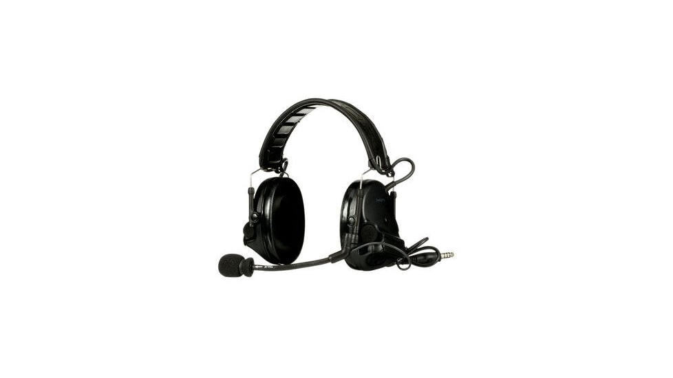 PELTOR 3M PELTOR ComTac V Headset, Foldable, Single Lead, Standard Dynamic Mic, NATO Wiring, Black, MT20H682FB-47 SV