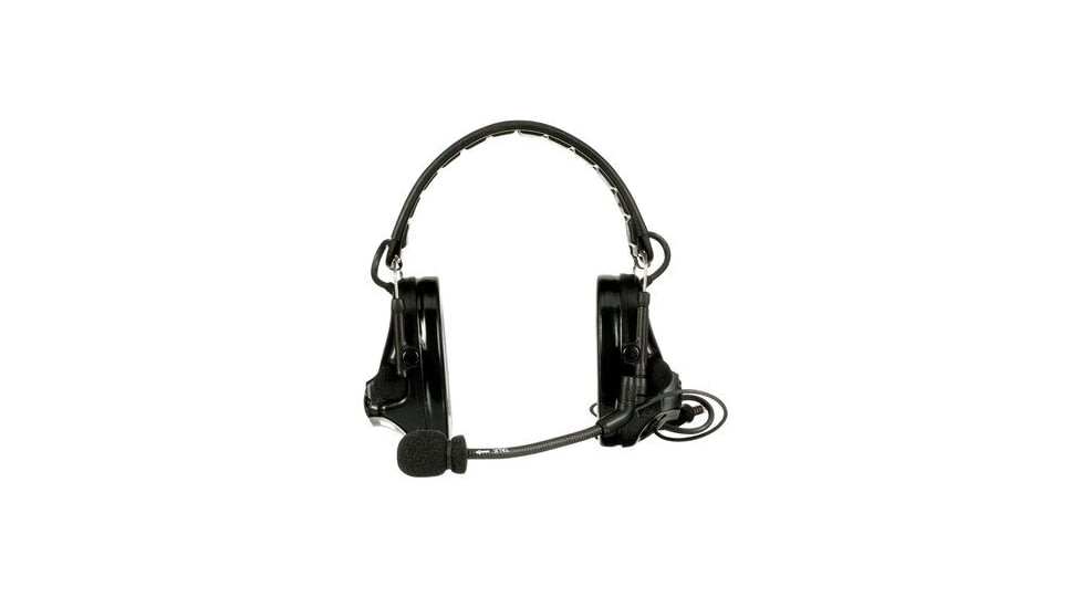 PELTOR 3M PELTOR ComTac V Headset, Foldable, Single Lead, Standard Dynamic Mic, NATO Wiring, Black, MT20H682FB-47 SV