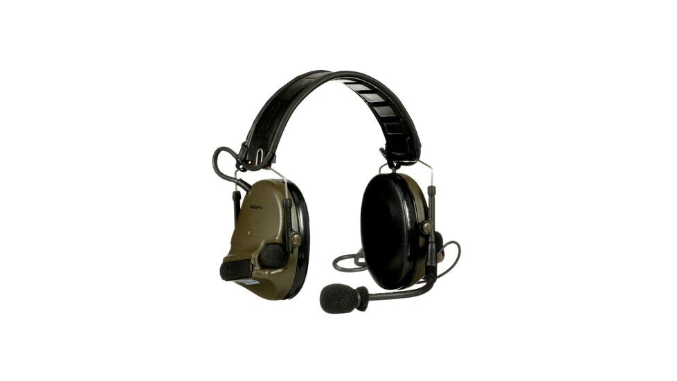 PELTOR 3M PELTOR ComTac V Headset, Foldable, Single Lead, Standard Dynamic Mic, NATO Wiring, O.D. Green, MT20H682FB-47 GN