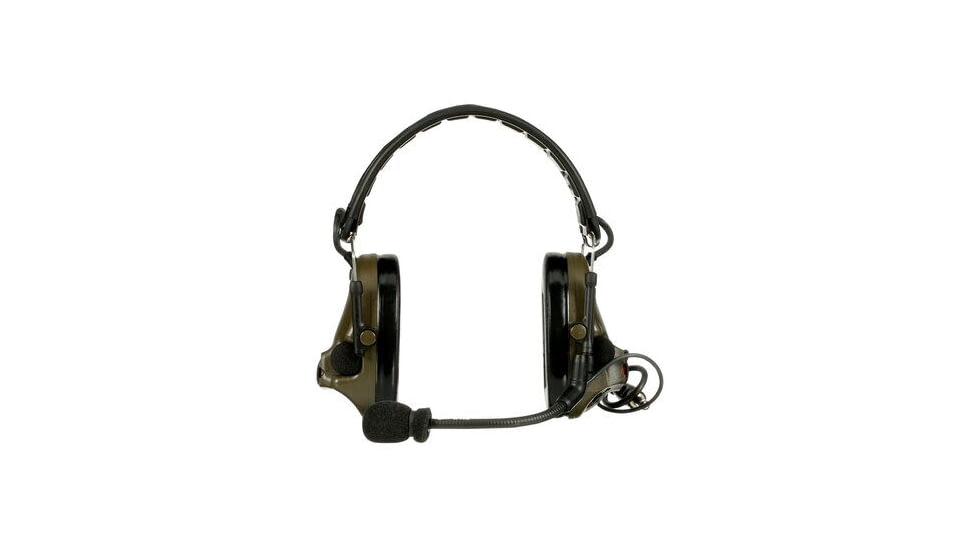 PELTOR 3M PELTOR ComTac V Headset, Foldable, Single Lead, Standard Dynamic Mic, NATO Wiring, O.D. Green, MT20H682FB-47 GN