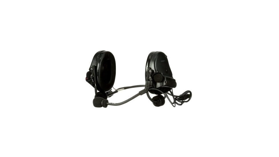 PELTOR 3M PELTOR ComTac V Headset, Neckband, Dual Lead, Standard Dynamic Mic, NATO Wiring, Black, MT20H682BB-19 SV