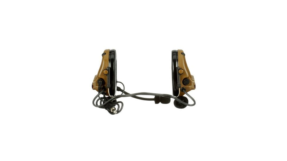 PELTOR 3M PELTOR ComTac V Headset, Neckband, Single Lead, Standard Dynamic Mic, NATO Wiring, Coyote Brown, MT20H682BB-47 CY