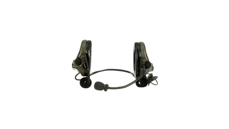 PELTOR 3M PELTOR ComTac V Headset, Neckband, Single Lead, Standard Dynamic Mic, NATO Wiring, O.D. Green, MT20H682BB-47 GN