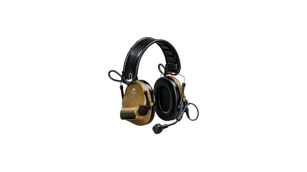 PELTOR ComTac VI NIB Headset, On/Over Ear, Coyote Brown, MT20H682FB-09N CY