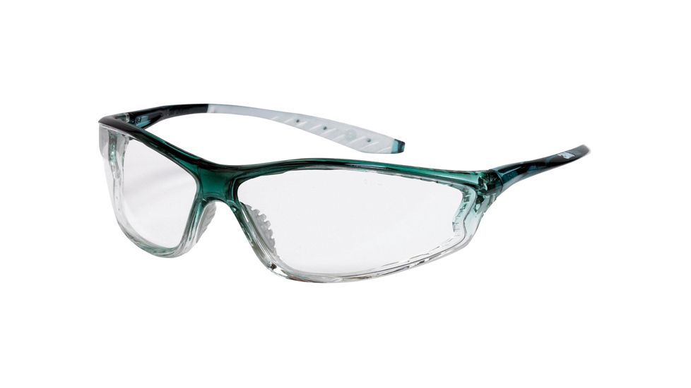 Peltor Safety Glasses, Clear Lenses, Green Frame 96828