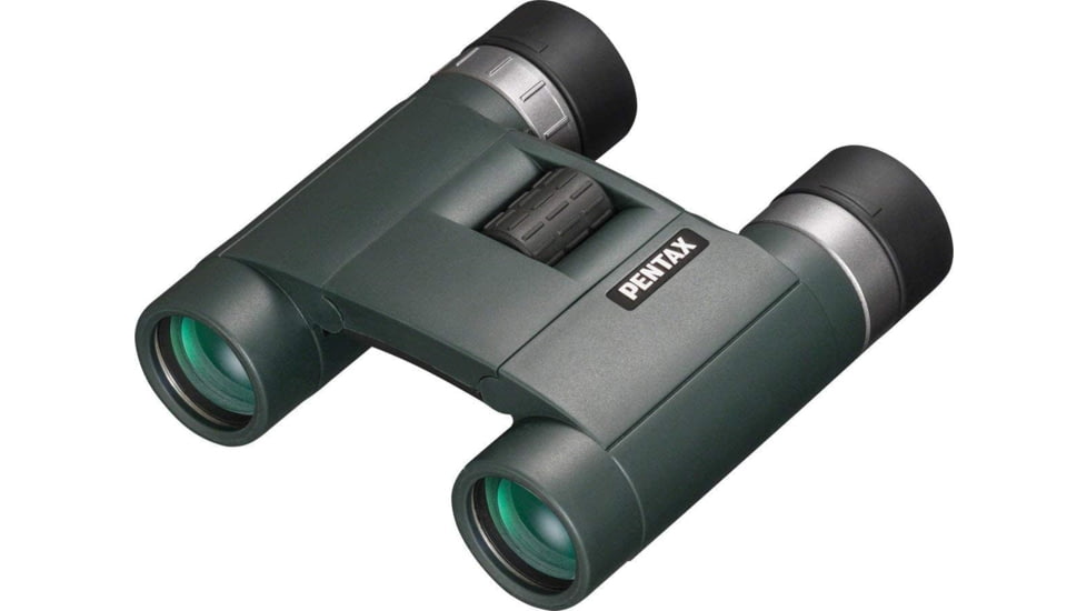 Pentax A-Series Advanced Compact AD 8x25mm WP Roof Prism Binocular, Green, 62881