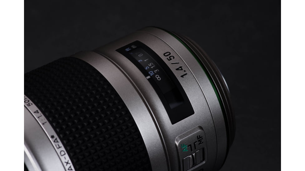 Pentax HD-D FA 50mm F1.4 SDM AW Edition Lens, Silver, 23340