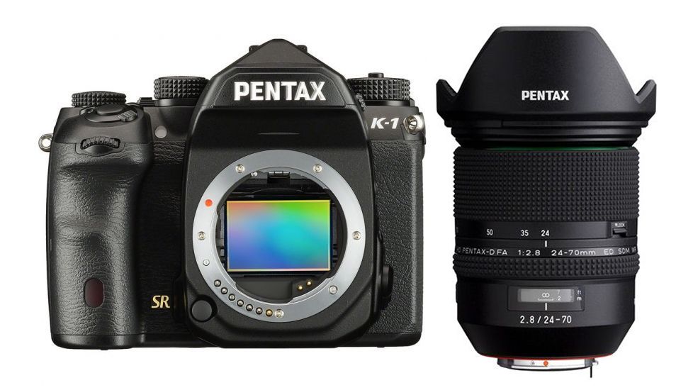 Pentax K-1 DSLR Camera Body Only 36.4 Megapixel, Black 19568 W/ HD PENTAX-D FA 24-70mm F2.8 ED SDM WR