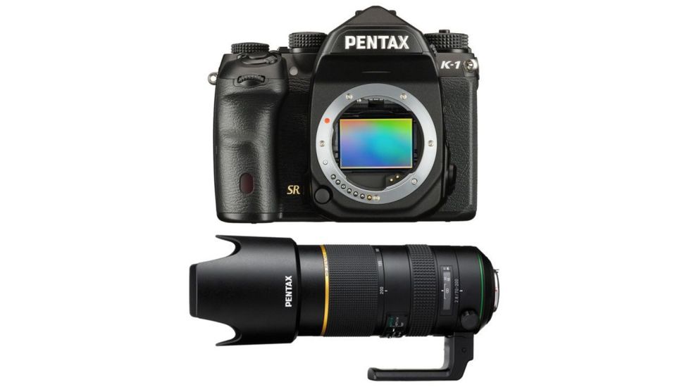 Pentax K-1 DSLR Camera Body Only 36.4 Megapixel, Black 19568 W/ HD PENTAX-D FA 70-200mm F2.8 ED DC AW
