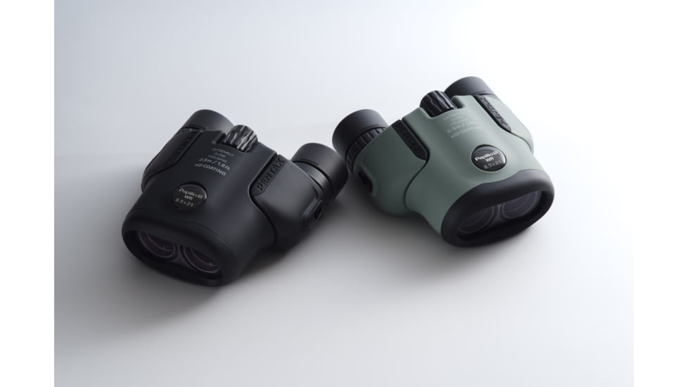 Pentax Papilio III WR 6.5x21mm Porro Prism Binocular, Olive, 62015