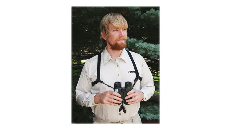 Pentax Shock Absorbing Binocular Harness, Black 85225