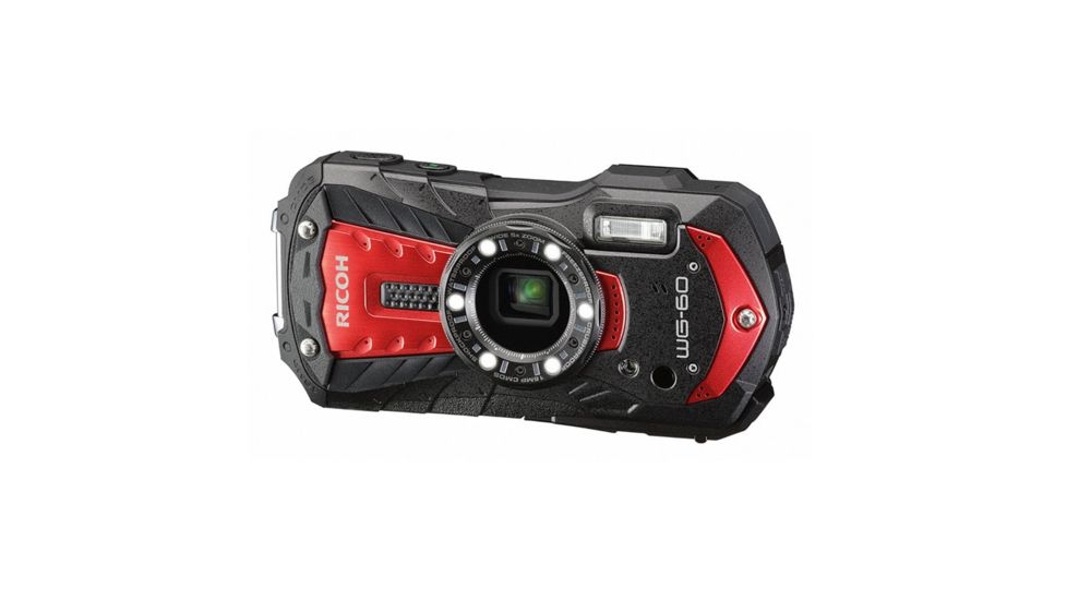 Pentax Wg-60 Digital Camera, Red 3833