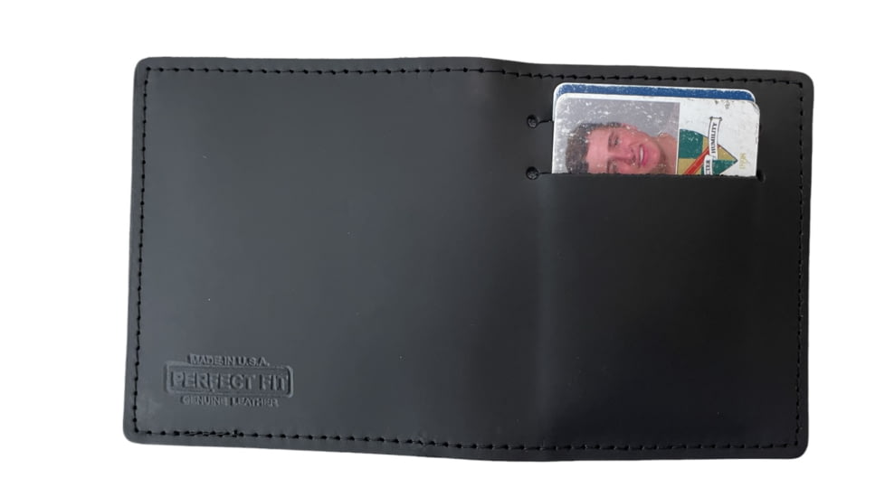 Duty Leather Badge &amp; ID Case w/ Two Outside CC Slots