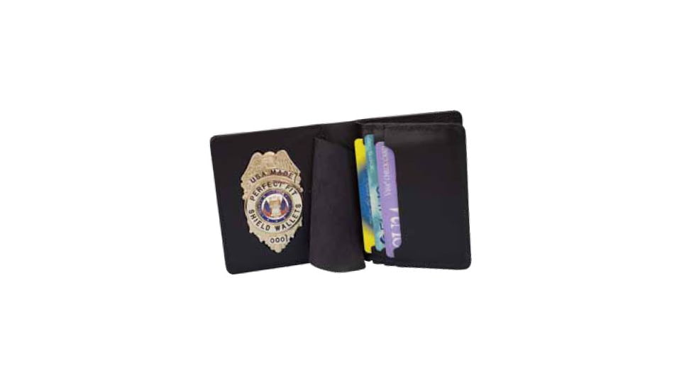 Duty Leather Book Style Case w/ Double ID &amp; CC Slots - 3.38''x5.38''