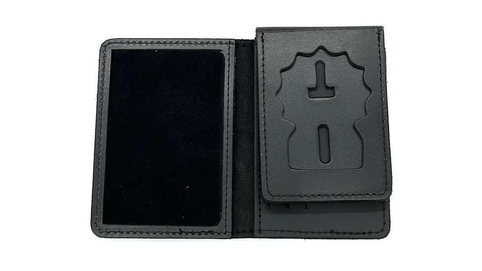 Duty Leather Flip Out Badge Case w/ CC Slots - 3.38''x4.75''