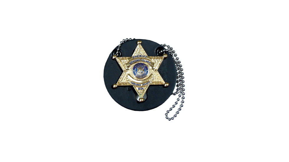 Round Universal Badge Holder w/ Chain
