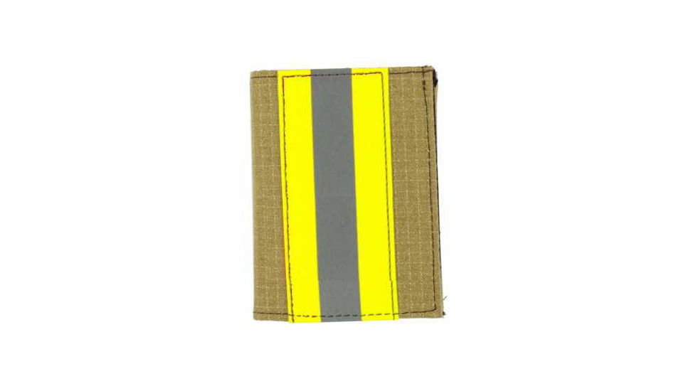 Trifold Gold Matrix Firefighter Wallet w/ Single ID - 3.50''x4.50''