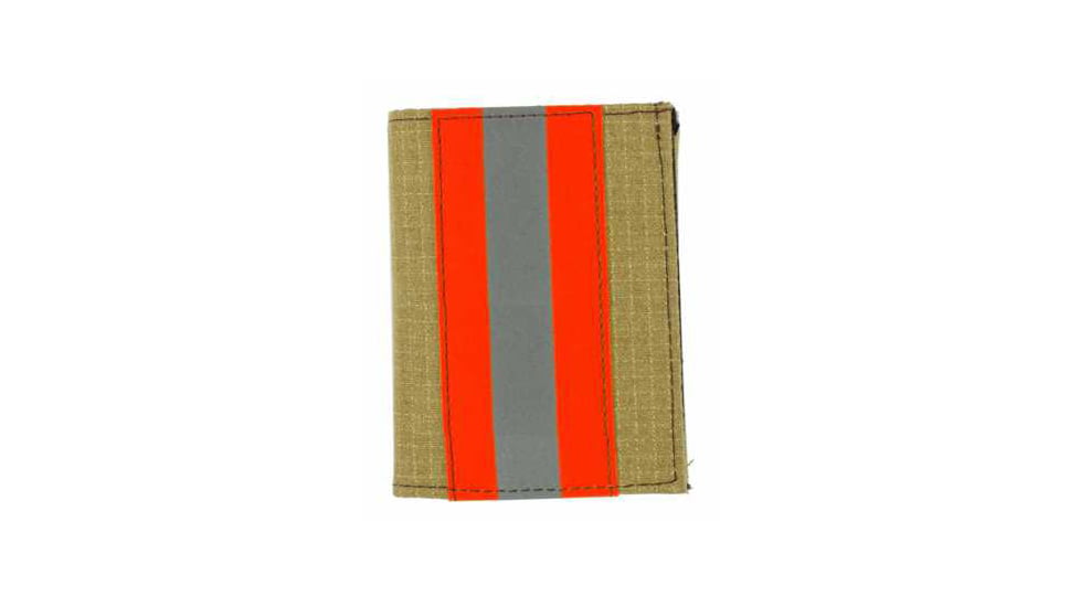 Trifold Gold Matrix Firefighter Wallet w/ Single ID &amp; CC Slots - 3.50''x4.50''