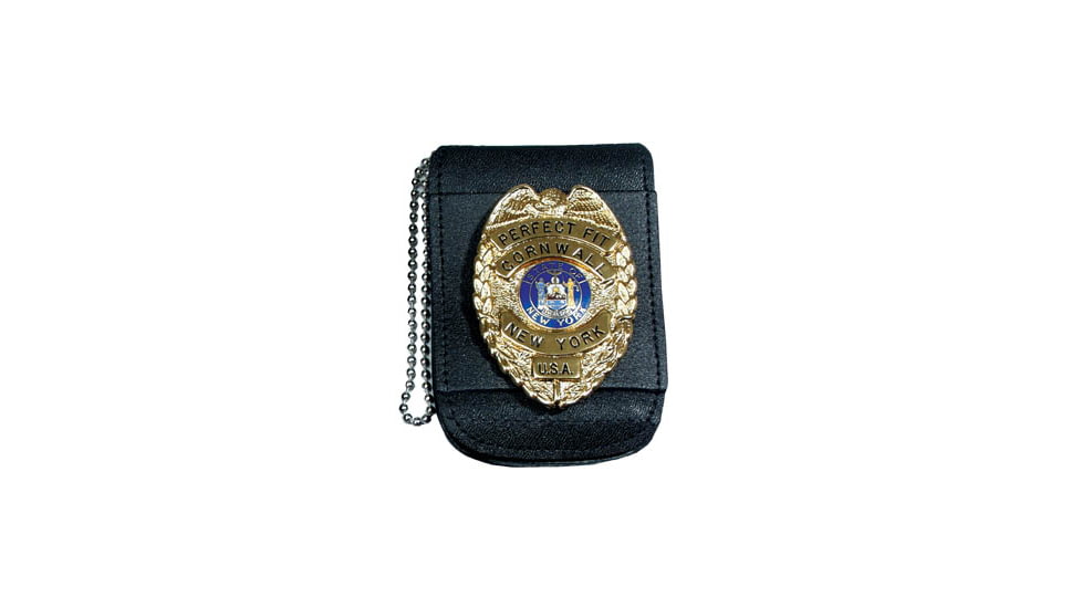 Universal Badge &amp; ID Neck Holder w/ Magnetic Closure &amp; Chain - 2.50''x3.25''