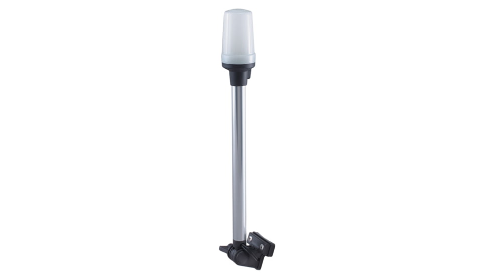 Perko Fold Down All-Round Pole Light w/ Horizontal Mount, White, 1134DP0CHR