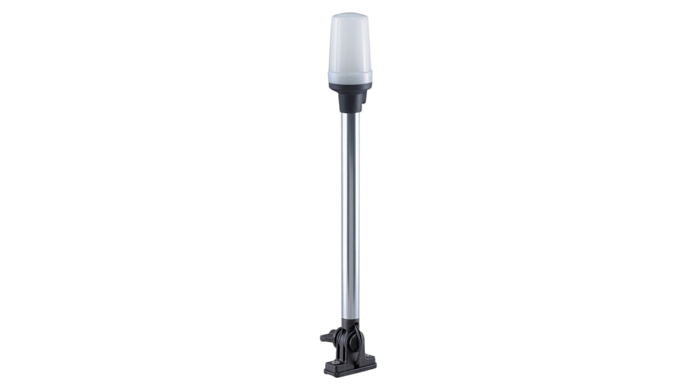 Perko Fold Down All-Round Pole Light w/ Vertical Mount, White, 1137DP0CHR