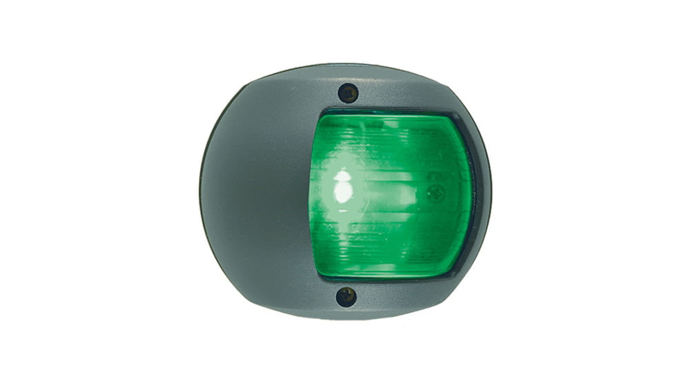 Perko LED Side Light w/ Housing, 12V, Black Plastic Housing, Green, 0170BSDDP3