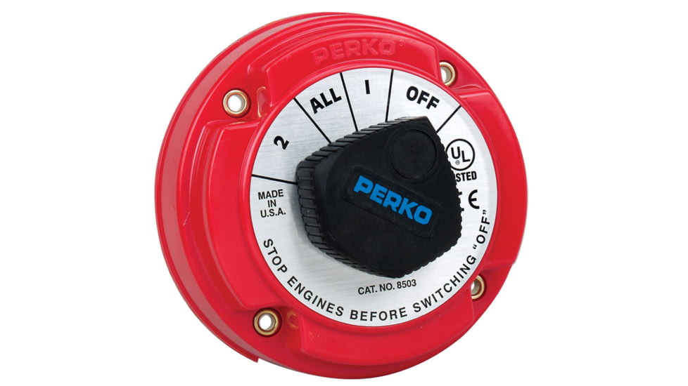 Perko Medium Duty Battery Selector Switch w/Alternator Field Disconnect w/o Key Lock 8503DP 33116