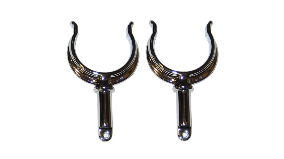 Perko Ribbed Type Rowlock Horns - Chrome Plated Zinc - Pair 55845