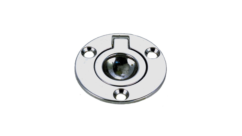 Perko Round Flush Ring Pull 1 5/8in, 1232DP1CHR