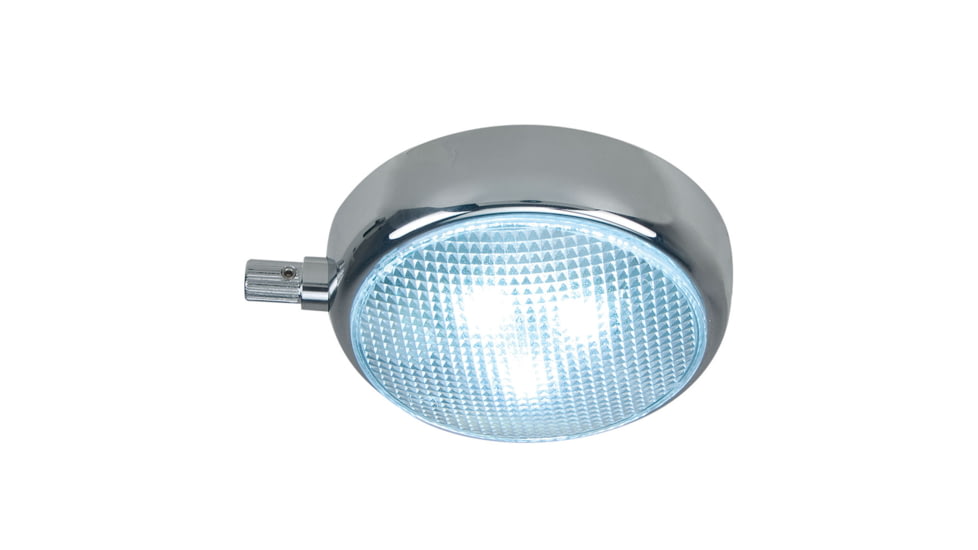 Perko Round Surface Mount LED Dome Light w/Adjustable Dimmer - Chrome Plated 34447