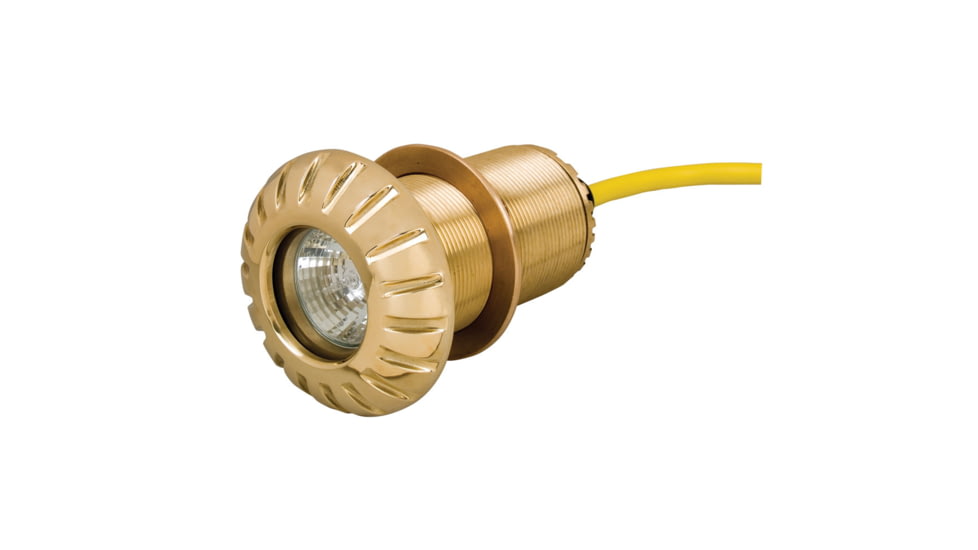 Perko Thru-Hull Mount Underwater Light - Polished Bronze - 12V 33126