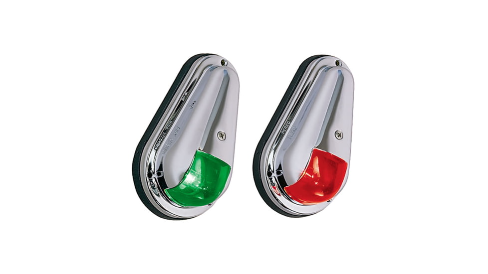 Perko Vertical Mount Side Lights Chrome Plated Brass MADE IN THE USA 12V 39209