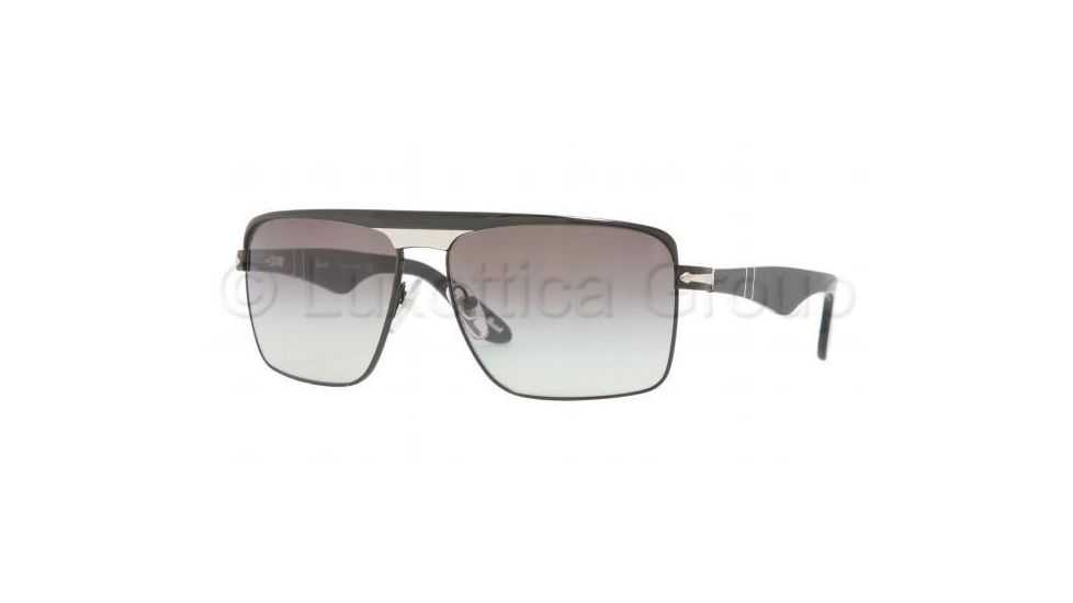 Persol PO2363S Sunglasses 922/32-5914 - Black / Silver Frame, Crystal Gray Gradient Lenses