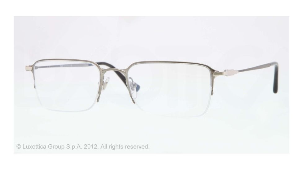 Persol PO2427V Eyeglass Frames 1052-52 - Gunmetal Frame, Demo Lens Lenses